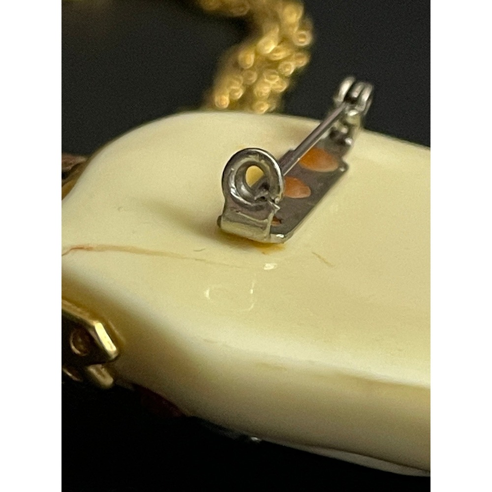 Vintage Elephant Pendant Necklace Rhinestone Gold Tone Chain 18" - Picture 13 of 14